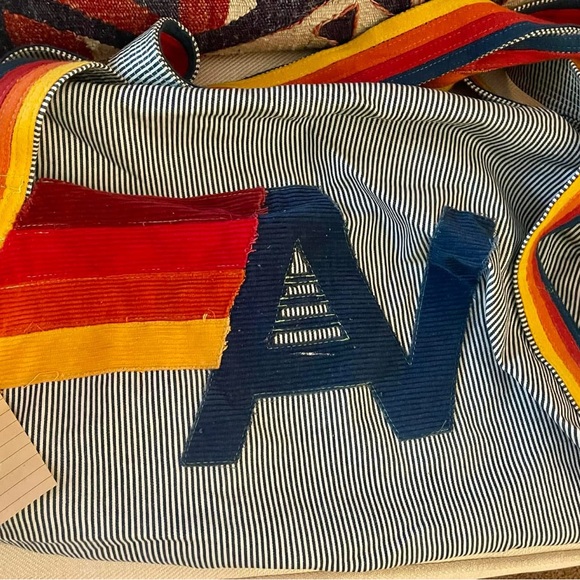 Aviator Nation Striped Duffel HOLY GRAIL PIECE - Picture 2 of 2